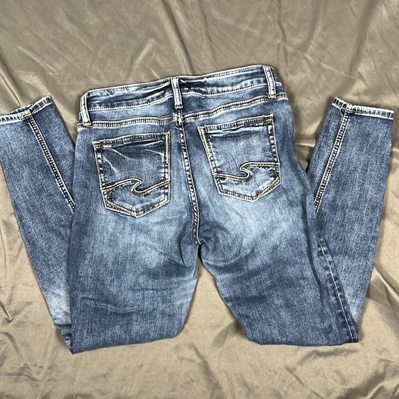 Silver Elyse Skinny Jeans | W27 L29 - Picture 4 of 4